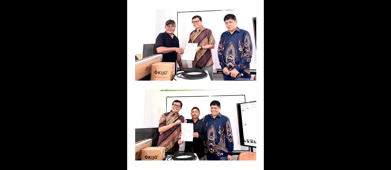Serah Terima Perangkat PLTS ke Peserta Proklim 2026